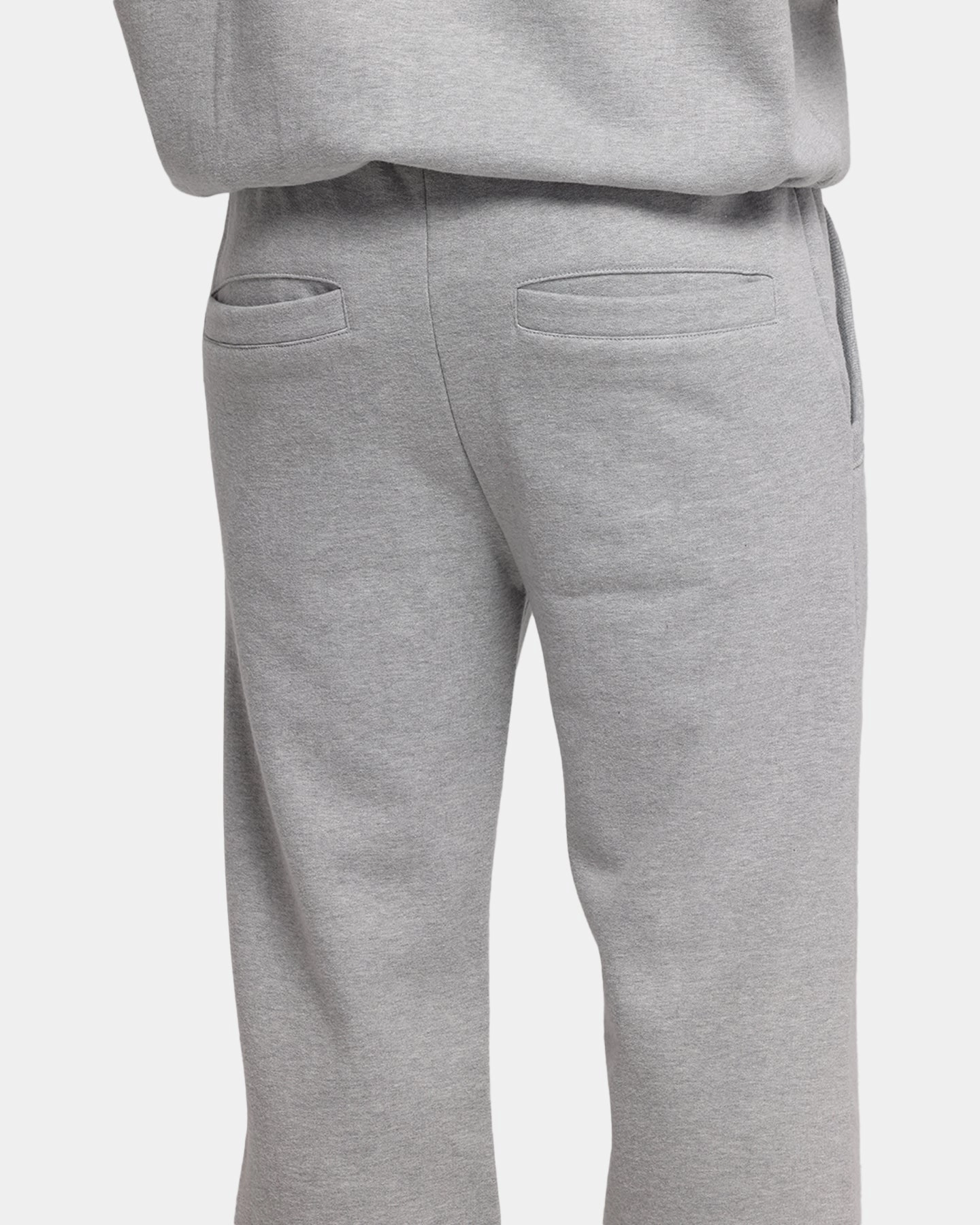 Non Irritating Relaxed Waist Carre Prestige Script Sweatpants Grey Marle
