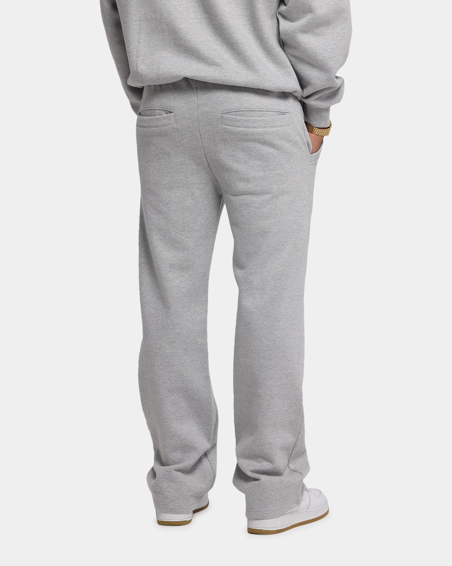Carre Prestige Script Sweatpants Grey Marle Sporty Comfort