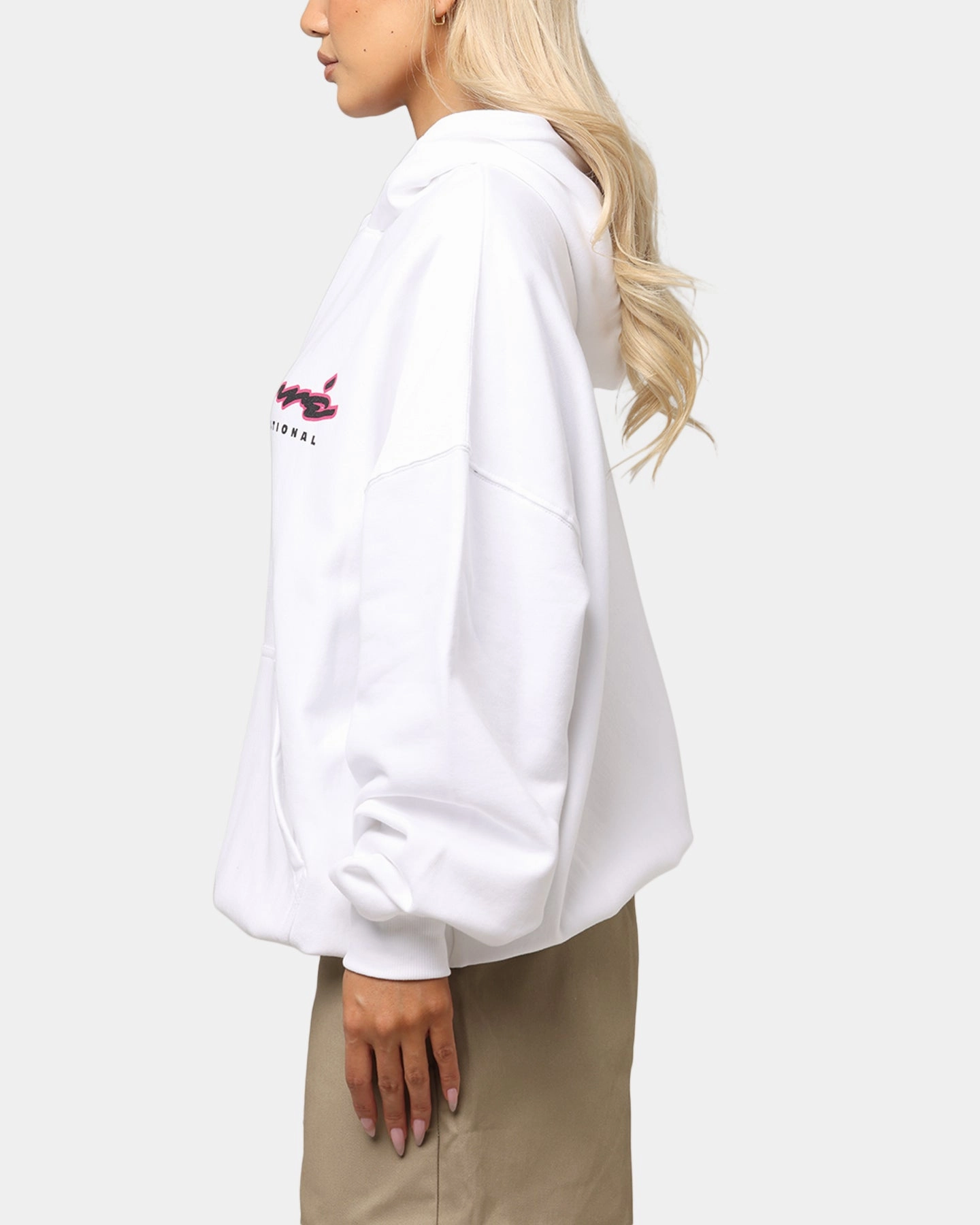 picnic wear Carre Race Script Hoodie White