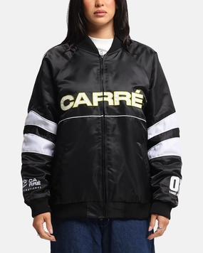 Carre Rally Panelled Bomber Jacket Black Premium