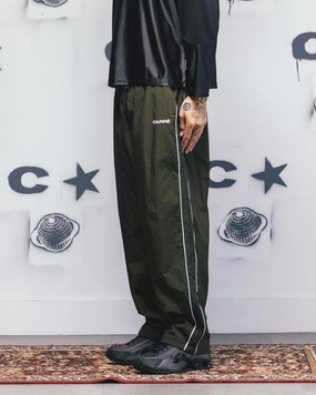 Carre Rally Panelled Nylon Joggers Khaki Air Circulation Comfort-First