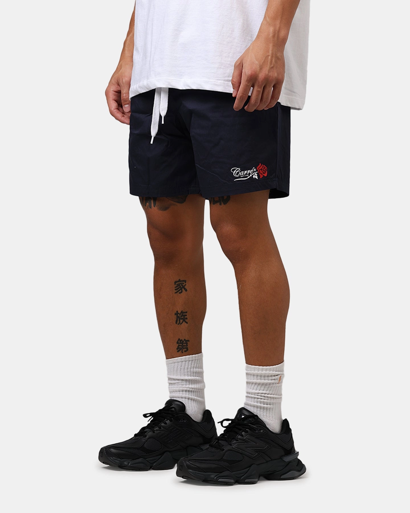 Simple Cut Carre Rara Beach Shorts Navy