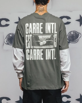 Carre Rear Vision Long Sleeve T-Shirt Green/White MoistureWicking Active Wearable