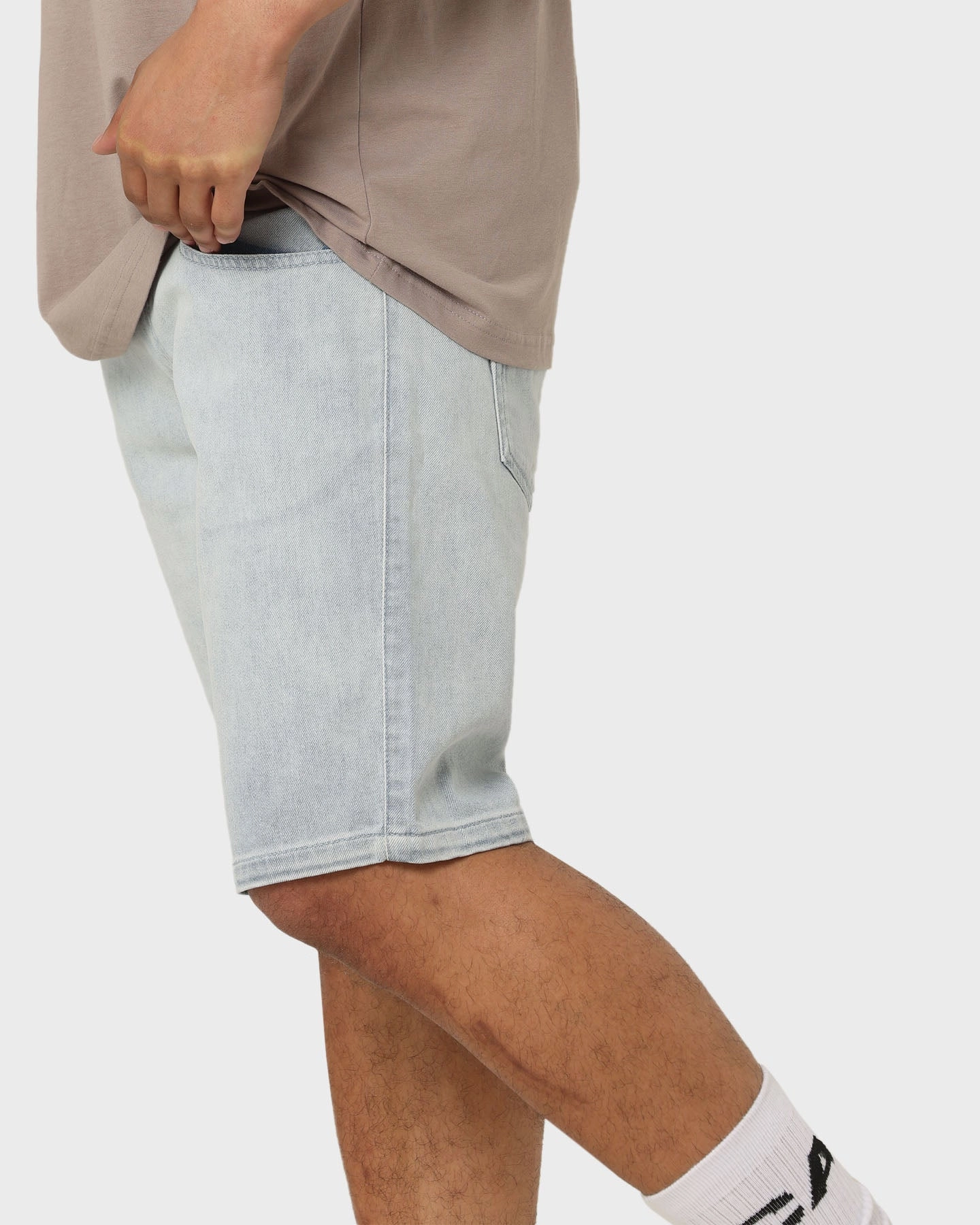 wrinkle - resistant Carre Relache Denim Shorts Light Blue