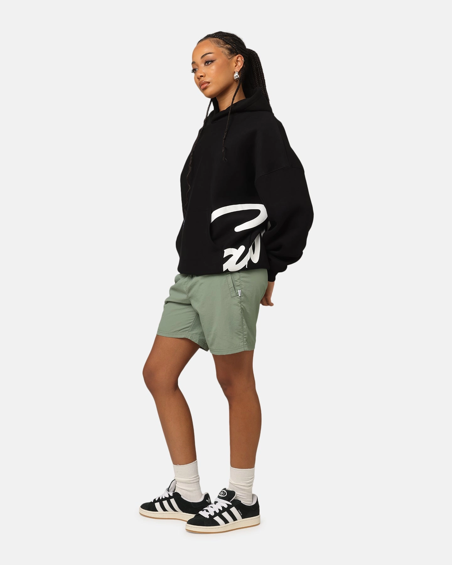 Diary Carre Roadman Oversized Hoodie Black