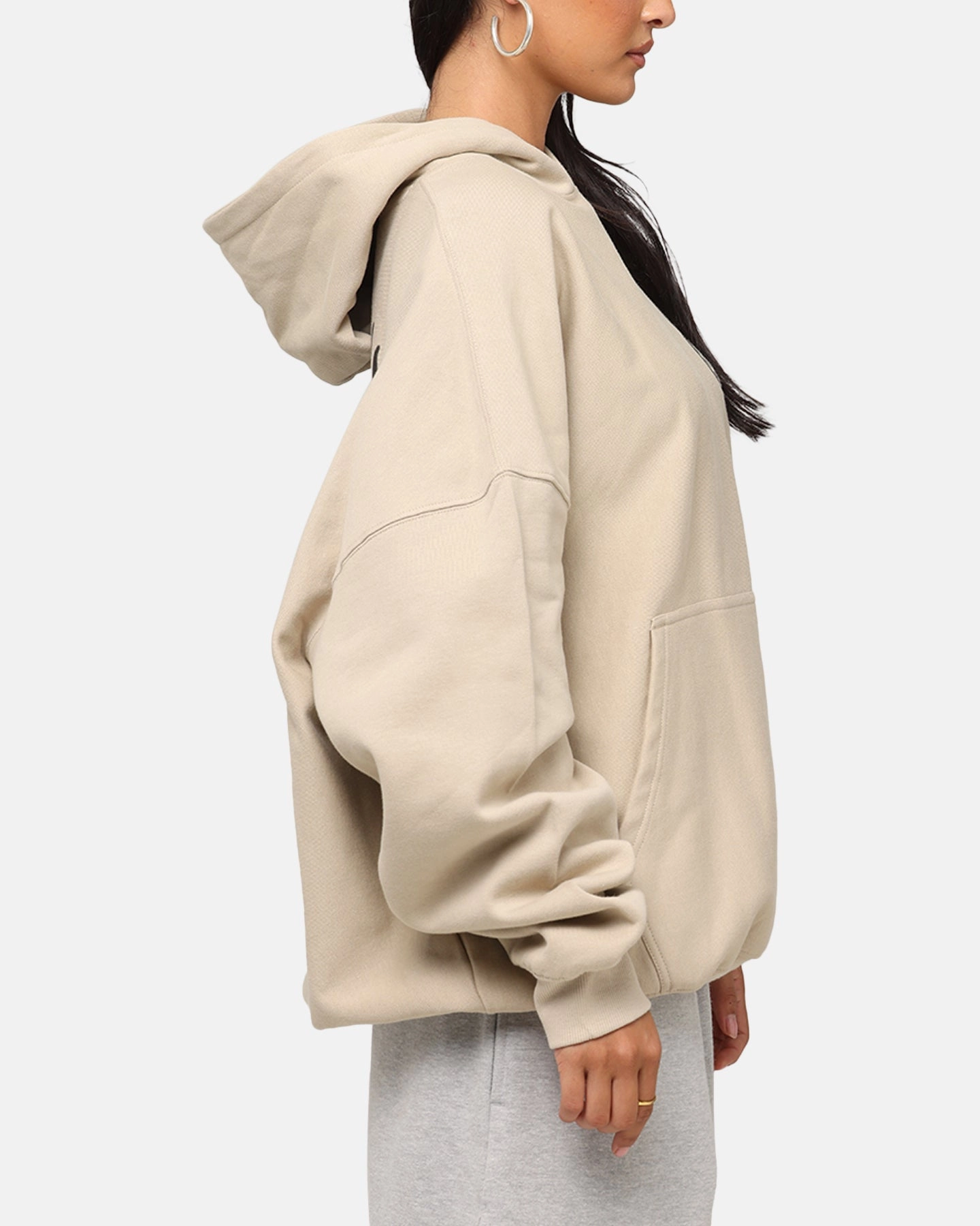 Wrap Category Carre Rolling Worldwide Hoodie Stone