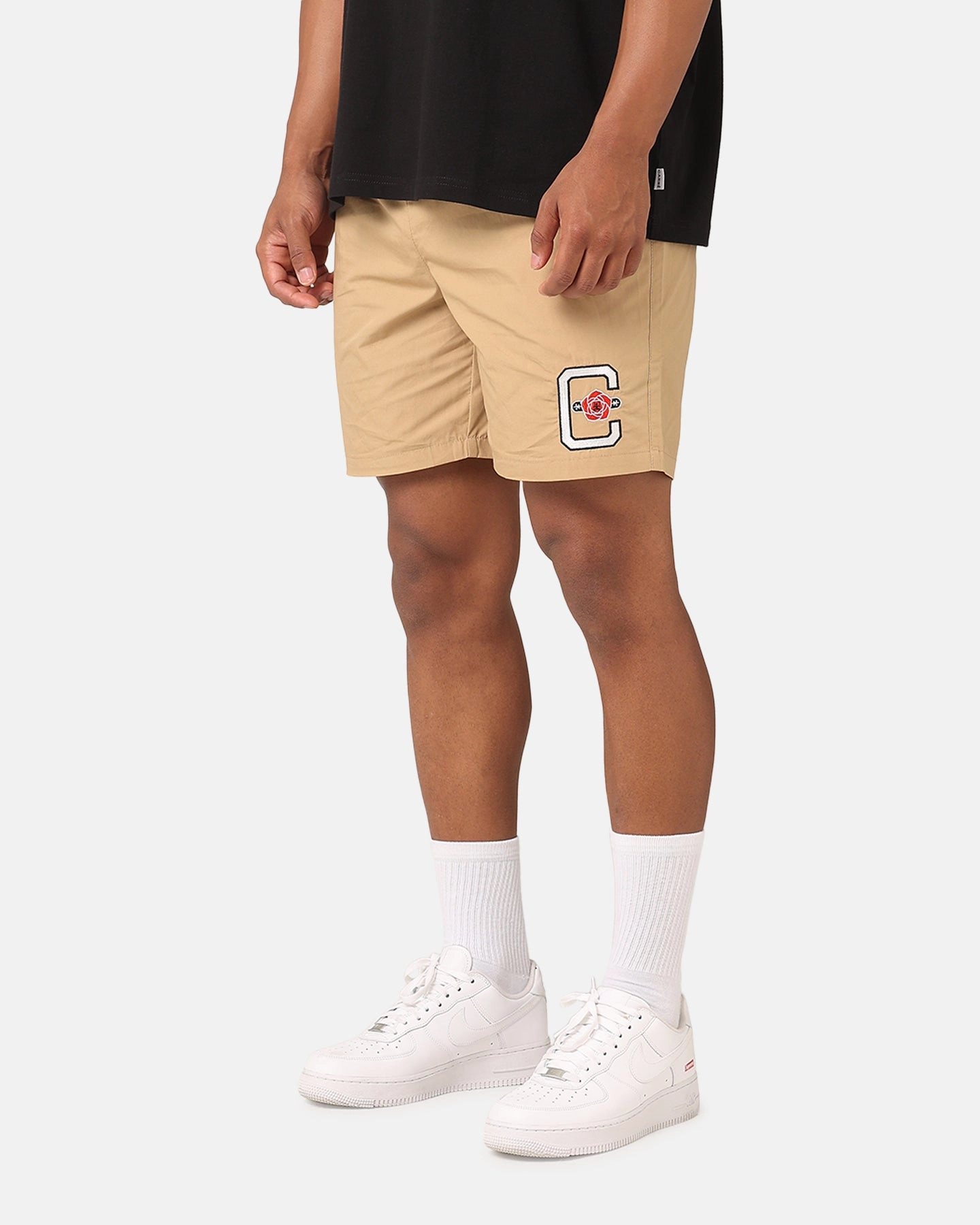 Carre Rose Beach Shorts Stone Tagless Design