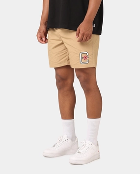 Carre Rose Beach Shorts Stone Tagless Design