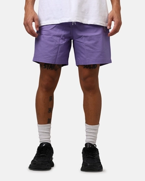 Carre Rosebud Beach Shorts Purple date night look