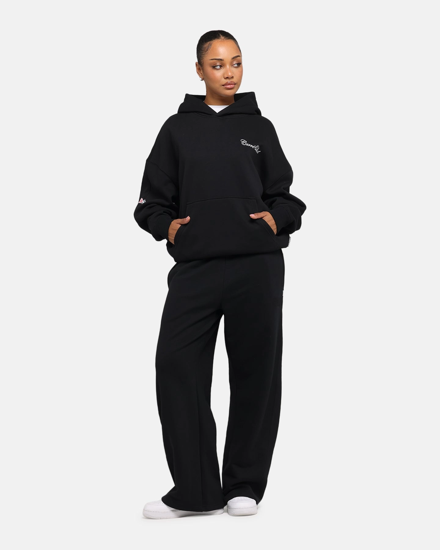Carre Rosebud Oversized Hoodie Black Advice