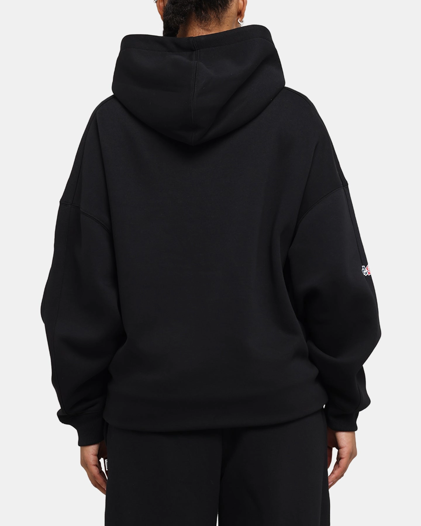 Carre Rosebud Oversized Hoodie Black Aid