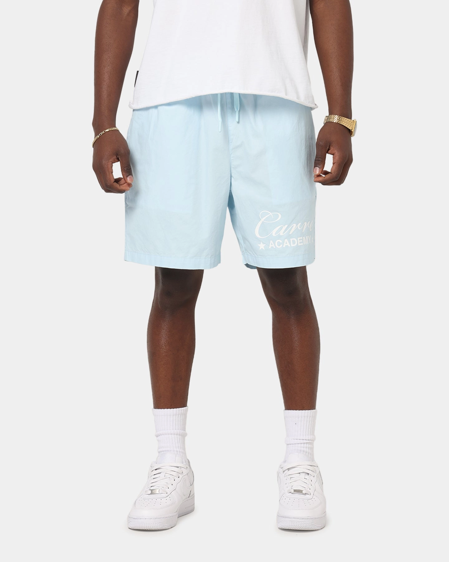 Carre Star Academy Beach Shorts Baby Blue Bold colors