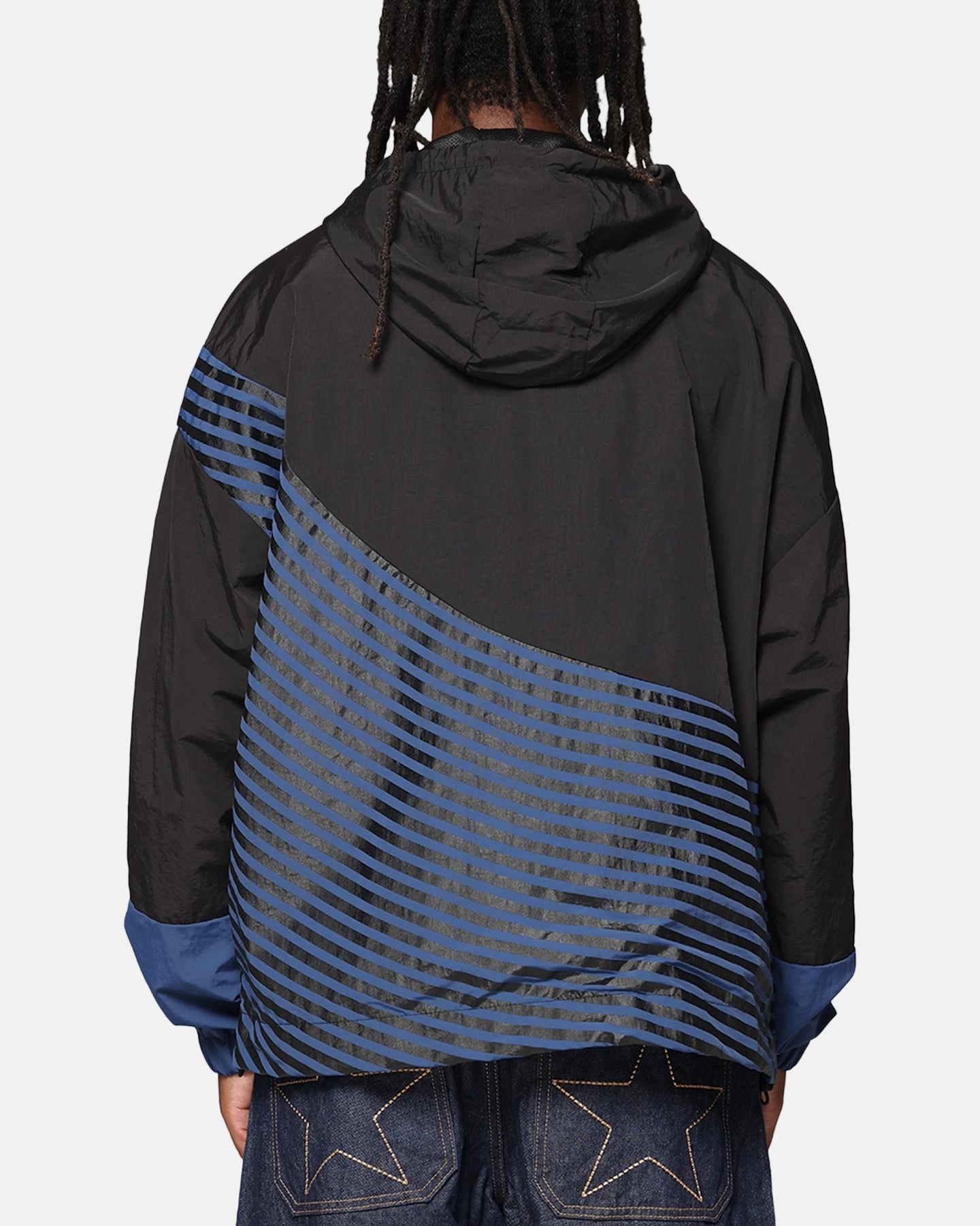 Carre Star Shooter Windbreaker Jacket Black/Blue popular in Asia