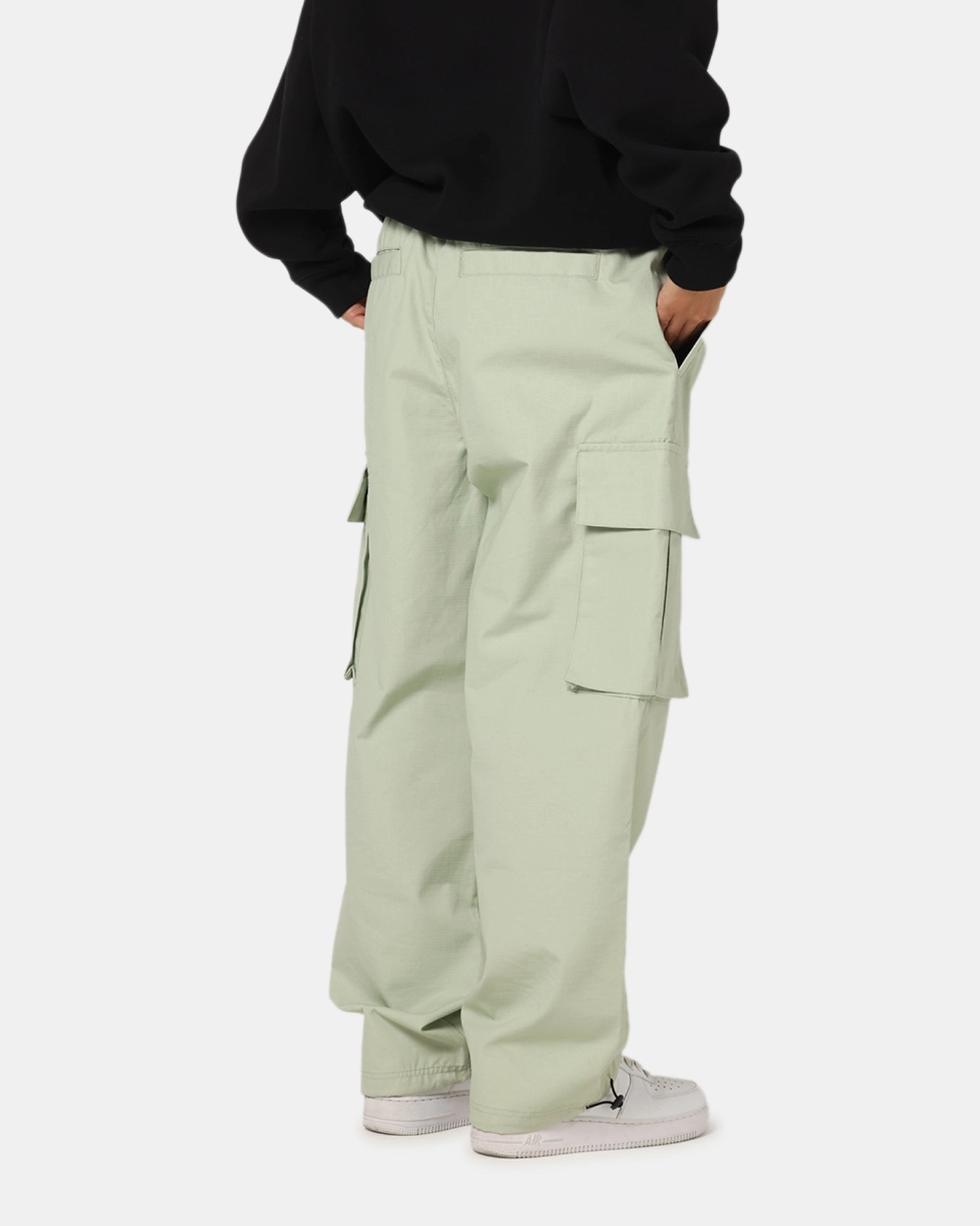 Carre Superior Cargo Joggers Sage Stain Resistant StretchWaistband