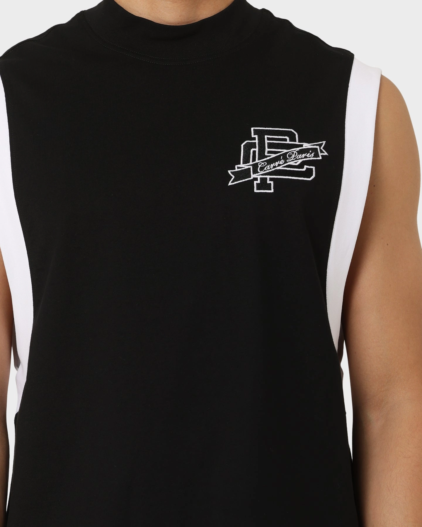 Abrasion Resistant Fabric Carre Team Paris Muscle T-Shirt Black