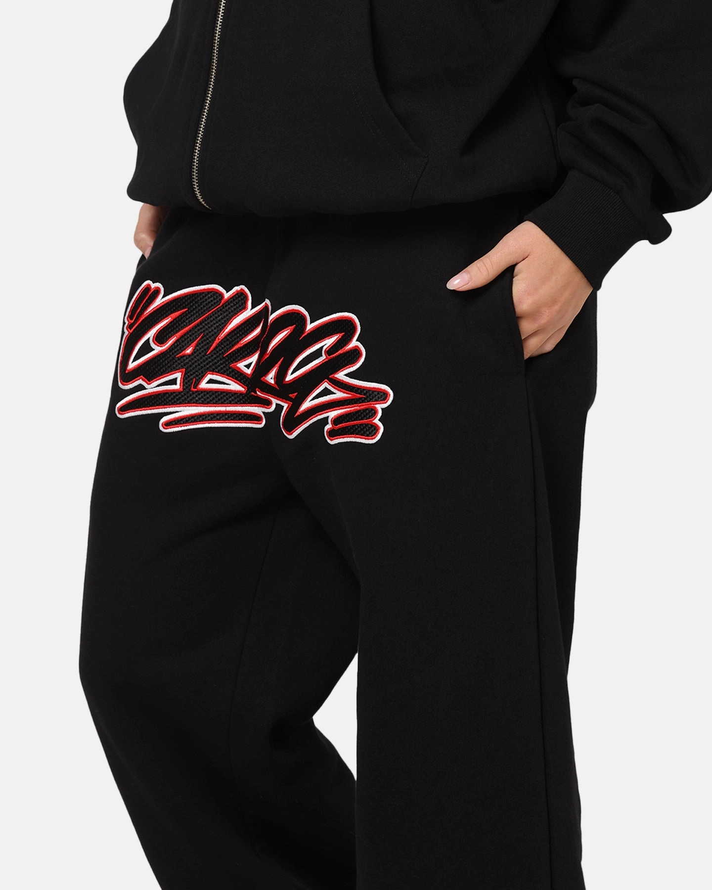 Durable Material Carre Terrace Trackpants Black