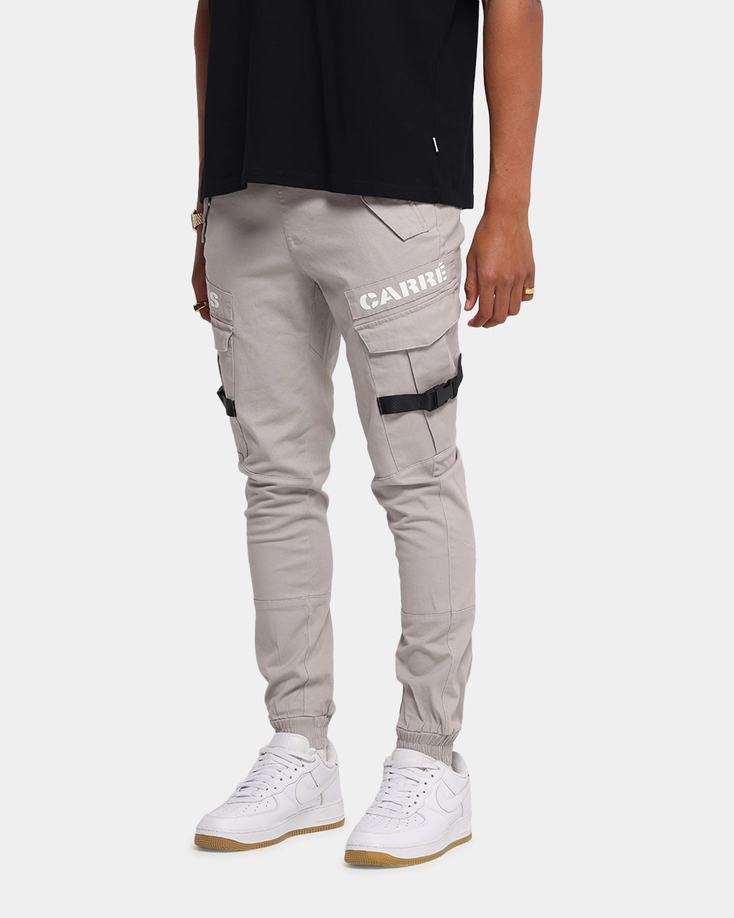Reinforced Pockets Carre Transition Cargo Joggers Grey