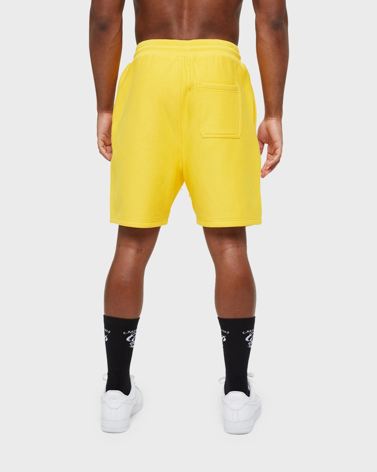 Carre Volle Rose Sweat Shorts Yellow Versatile Styling