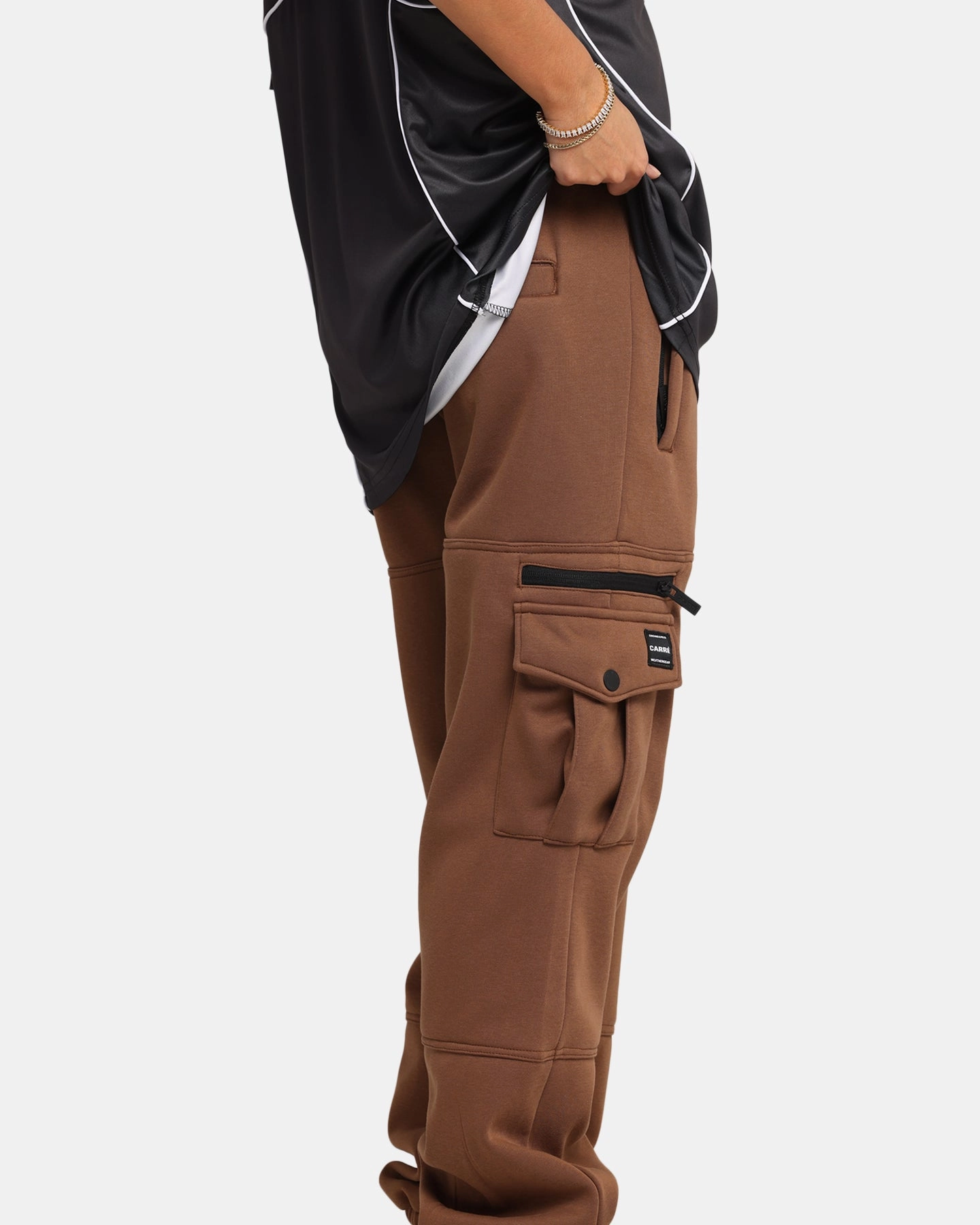 Carre Weathergear Trackpants Washed Brown Breathable Layer