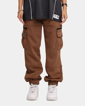 Non Slip Waist Grip Casual Style Carre Weathergear Trackpants Washed Brown