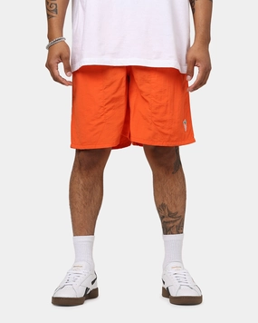 Lounge Fit Flexible Movement Cut Carrots By Anwar Stem Nylon Shorts Orange