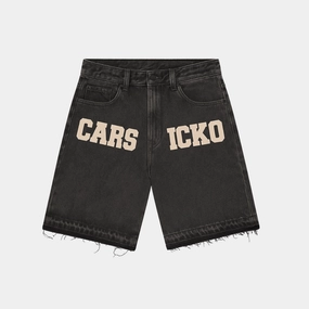 Microperforated Upper Material PerformanceEnhancing Carsicko Denim Shorts - Black