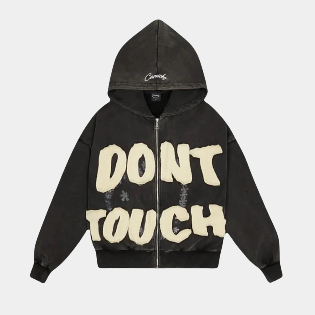 Carsicko Dont Touch Hoodie - Washed Grey UltraLightPackability Flexible Midsole Design