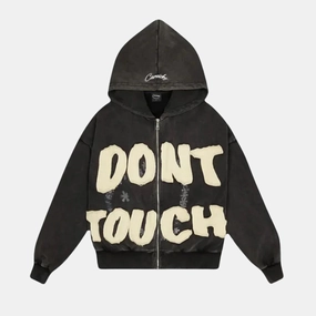 Carsicko Dont Touch Hoodie - Washed Grey UltraLightPackability Flexible Midsole Design