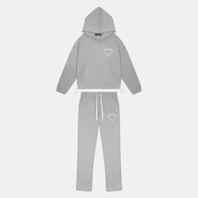 DurableStitching Rubberized Cuffs Carsicko Signature Tracksuit - Sexy Grey