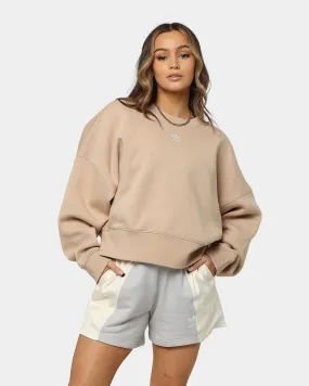 Adidas Women's Adicolor Essential Fleece Crewneck Magic Beige library