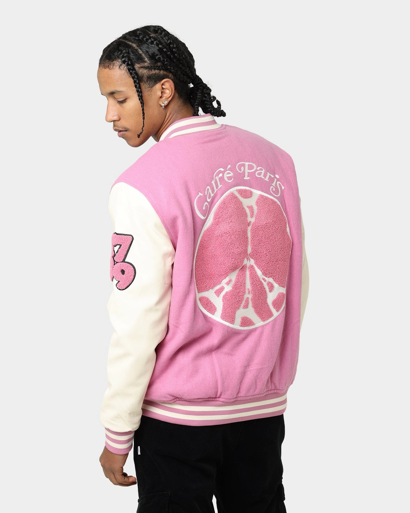 Carr?? Peace Varsity Jacket Pink Smart