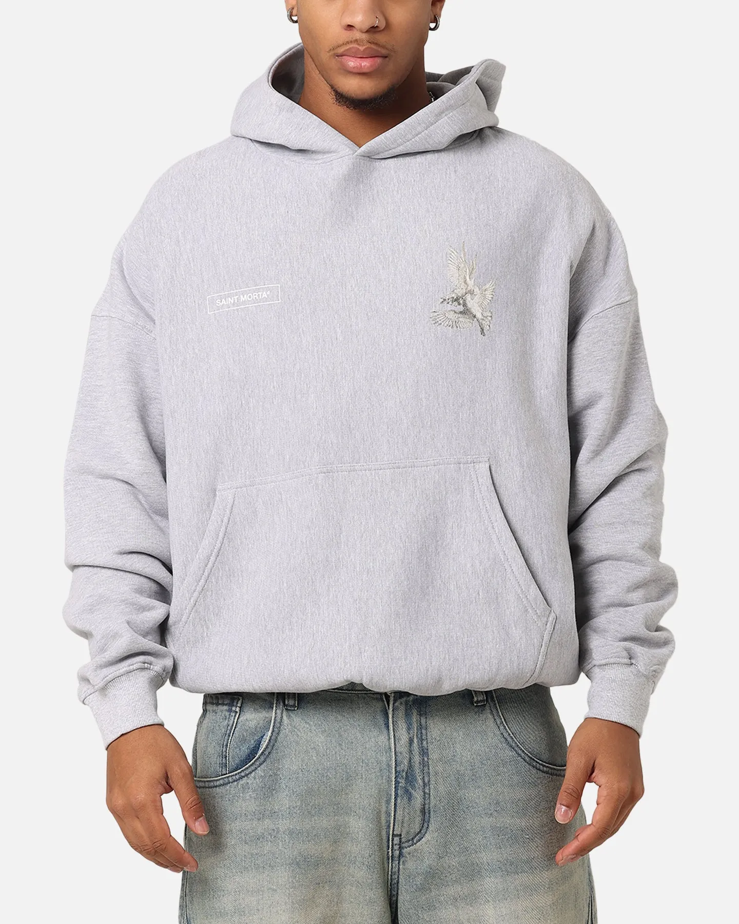 Christmas outfit Flexible Shell Saint Morta Doves Vintage Hoodie Light Marle