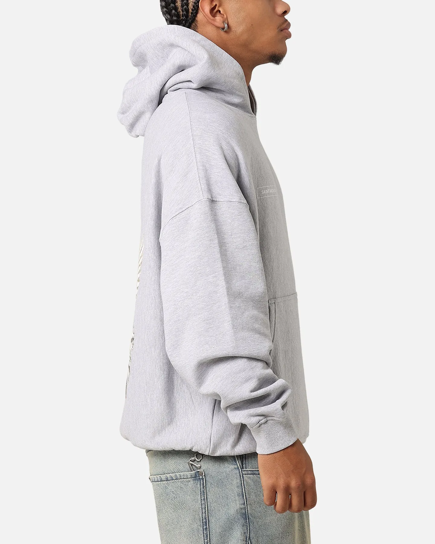 Durable Zippers Saint Morta Doves Vintage Hoodie Light Marle