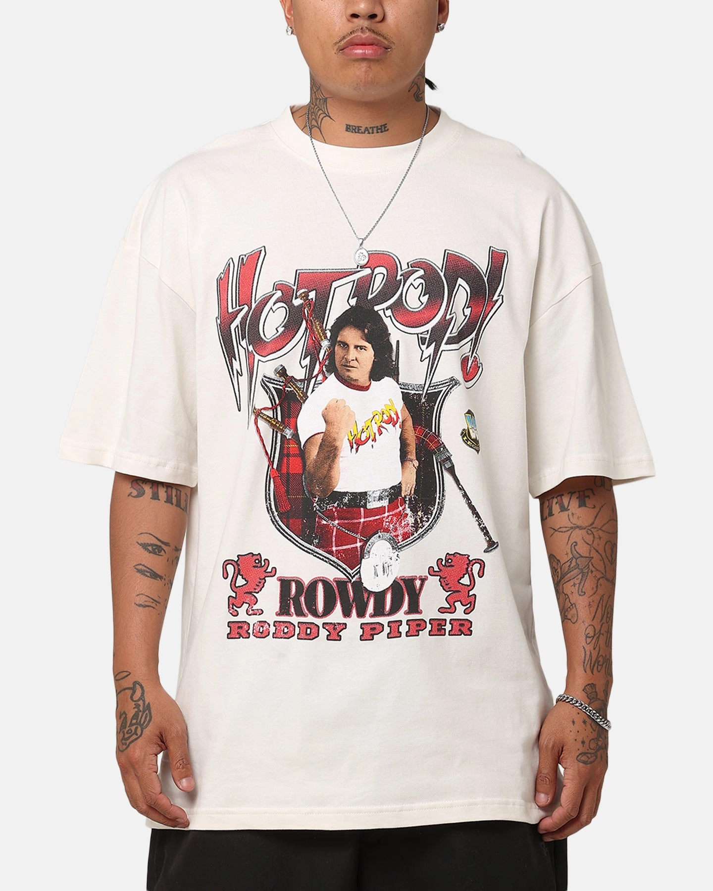 Comfy Vibes Culture Kings X WWE Roddy "Rowdy" Piper Vintage T-Shirt Off White