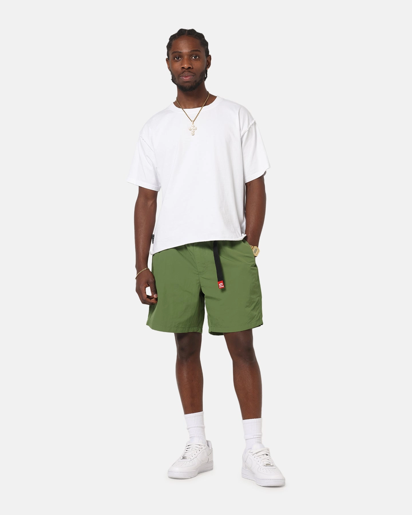 Temperature Regulating Blend Easy Match Carre International Shorts Khaki