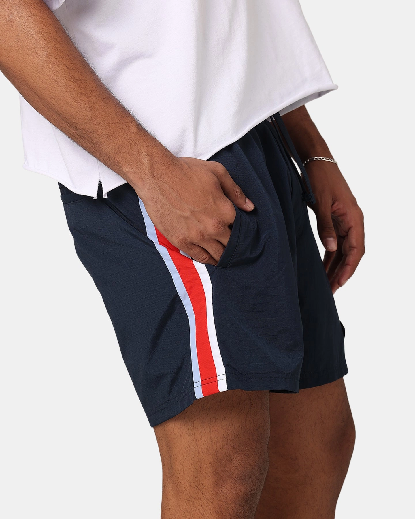Active Look UV Protection Fabric Tommy Jeans TJM Archive Beach Shorts Dark Night Navy