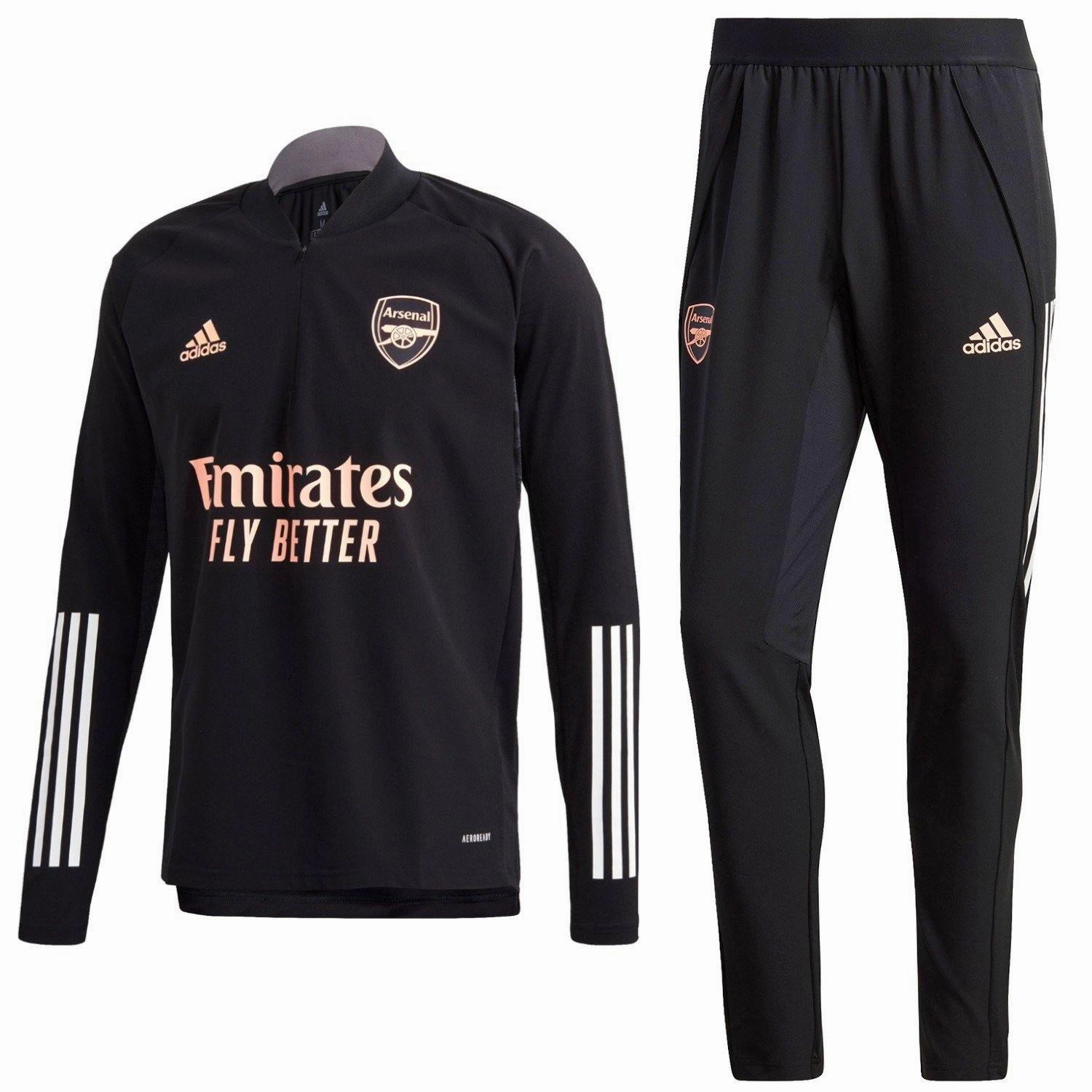 Flatlock stitching Arsenal FC training technical soccer tracksuit EU 2020/21 - Adidas
