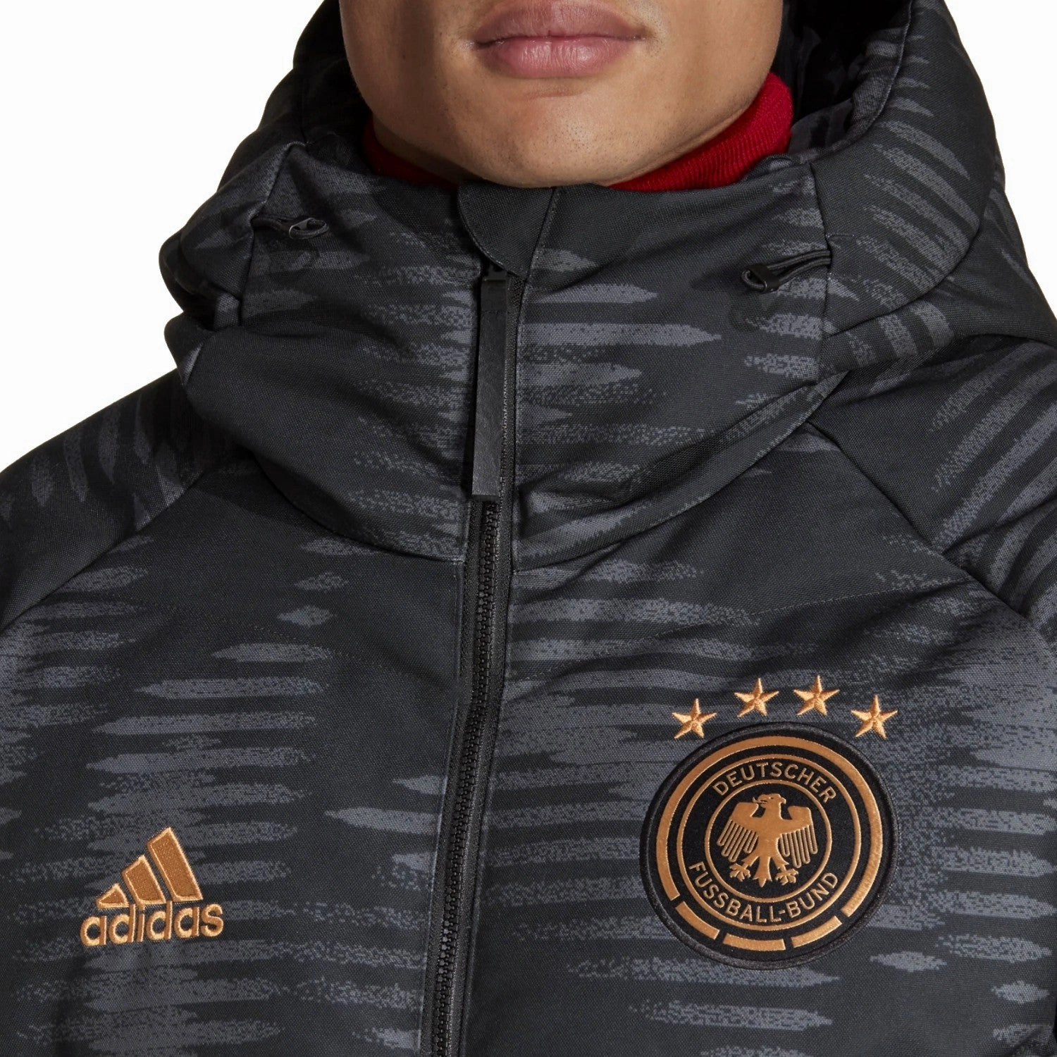 Germany casual padded bomber jacket 2022/23 - Adidas ReflectiveAccents water park