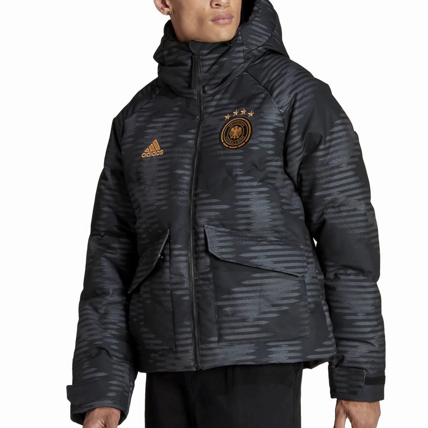 Germany casual padded bomber jacket 2022/23 - Adidas arena LowFriction