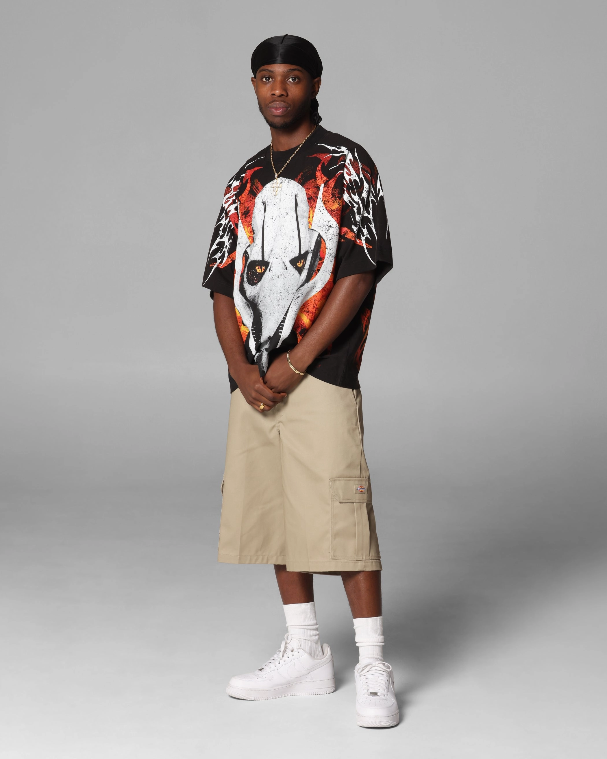 StretchReinforcedArmholes Loiter Star Wars Grievous Vintage T-Shirt Black/Red