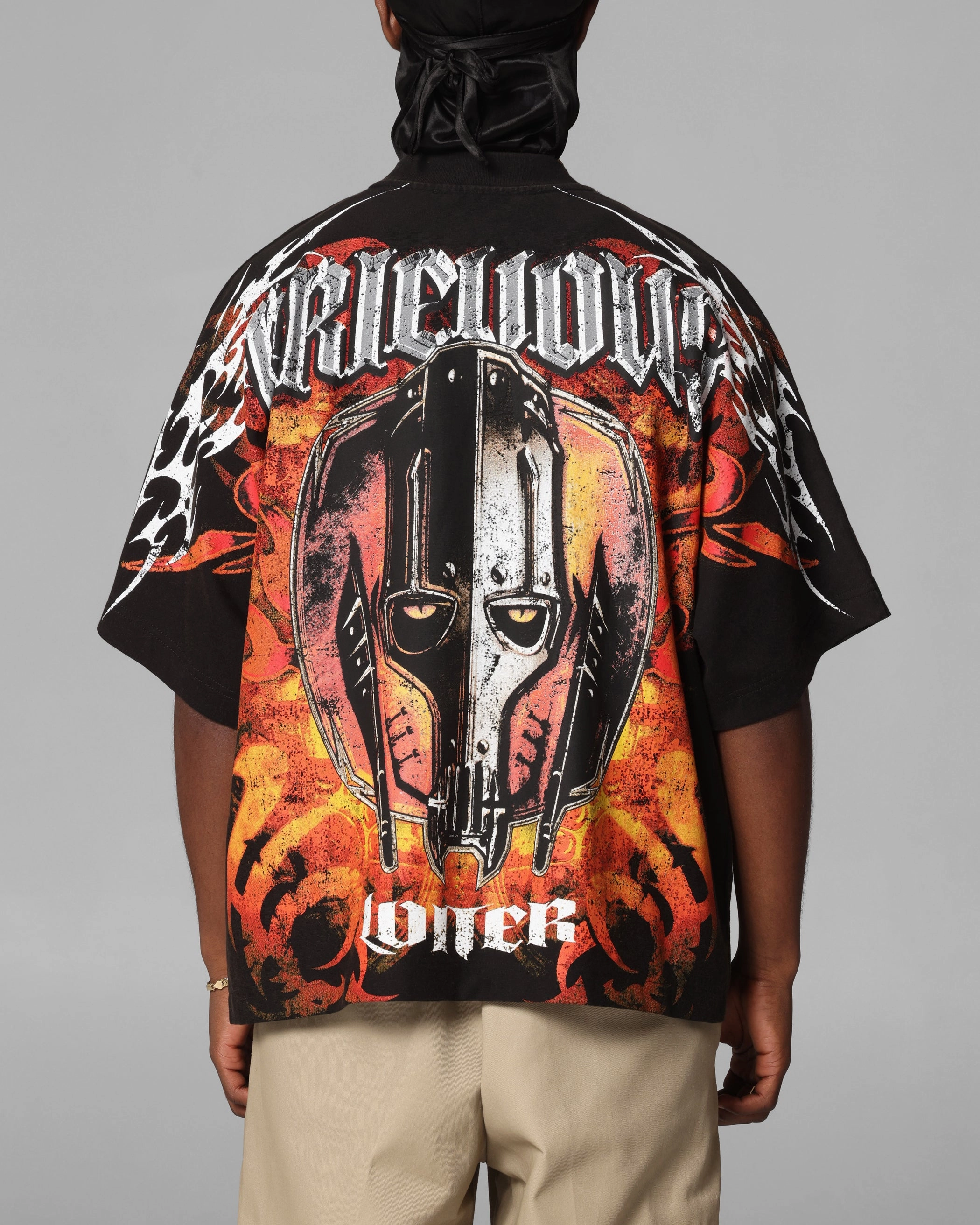 Cozy Layering ComfortOptimizedConstruction Loiter Star Wars Grievous Vintage T-Shirt Black/Red