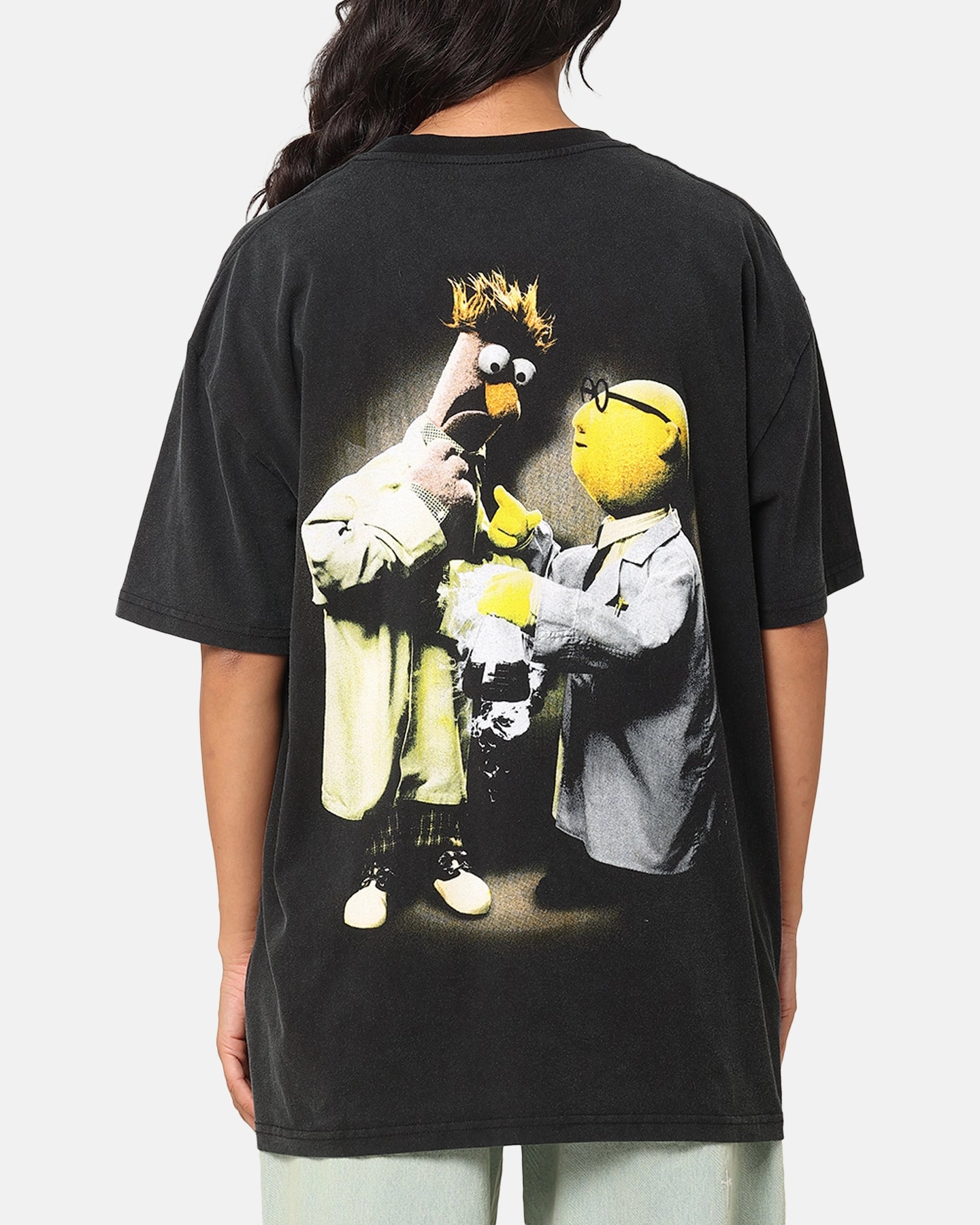 American Thrift Disney The Muppets Beaker Heavy T-Shirt Vintage Black Trendy Fabric