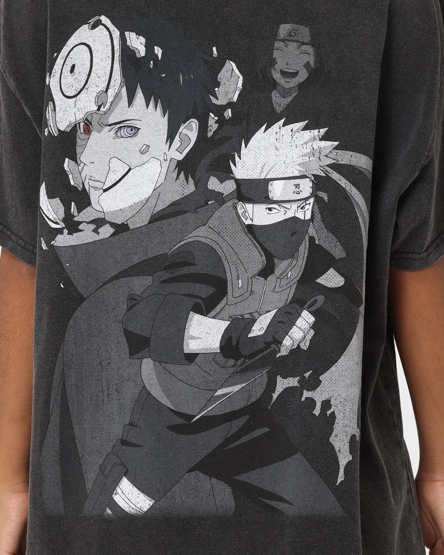Goat Crew X Naruto Obito Heavyweight Vintage T-Shirt Vintage Black Minimalistic Wear Summer Casual