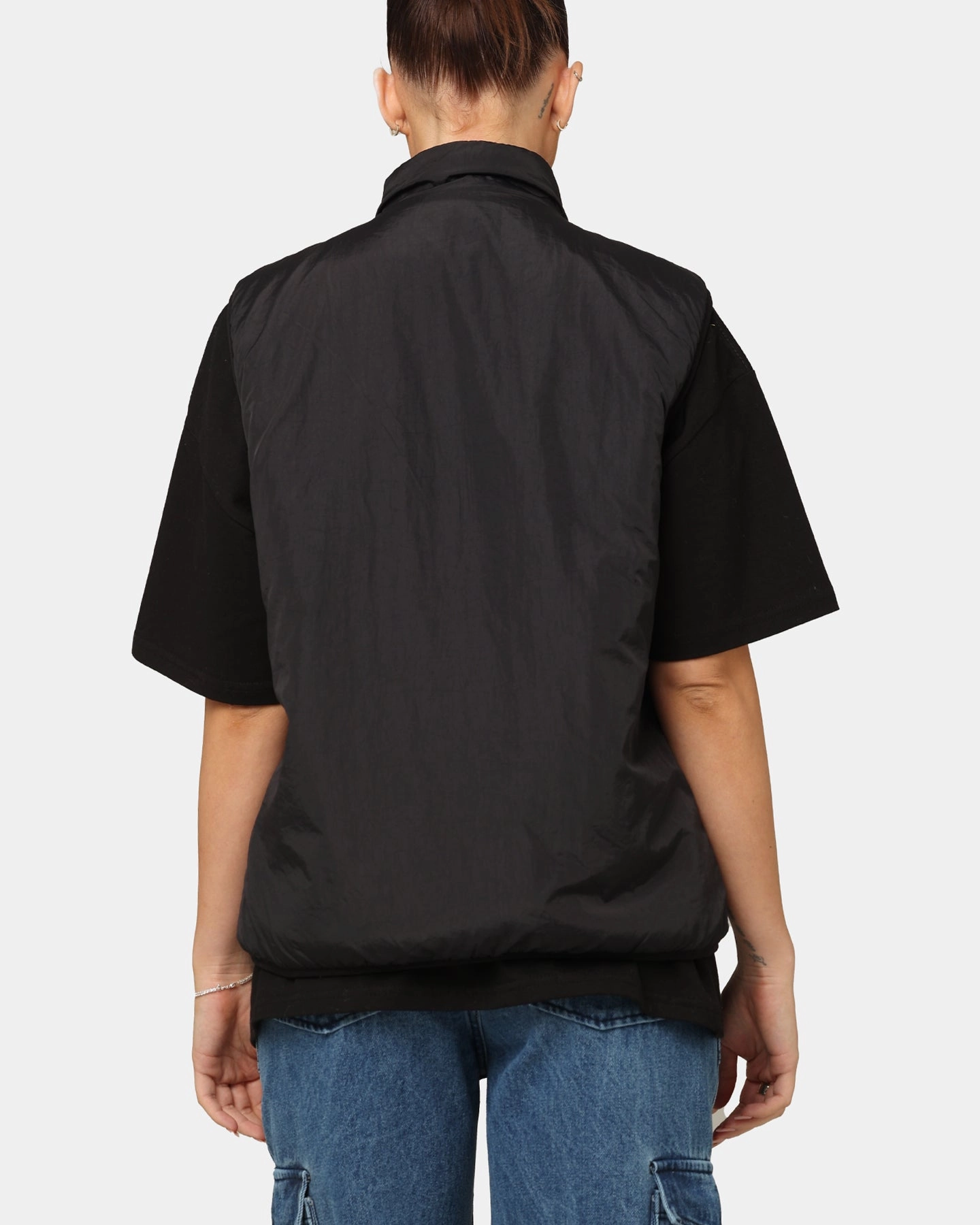 Remember X-Girl Women's Reversible Core Sherpa Vest Cream