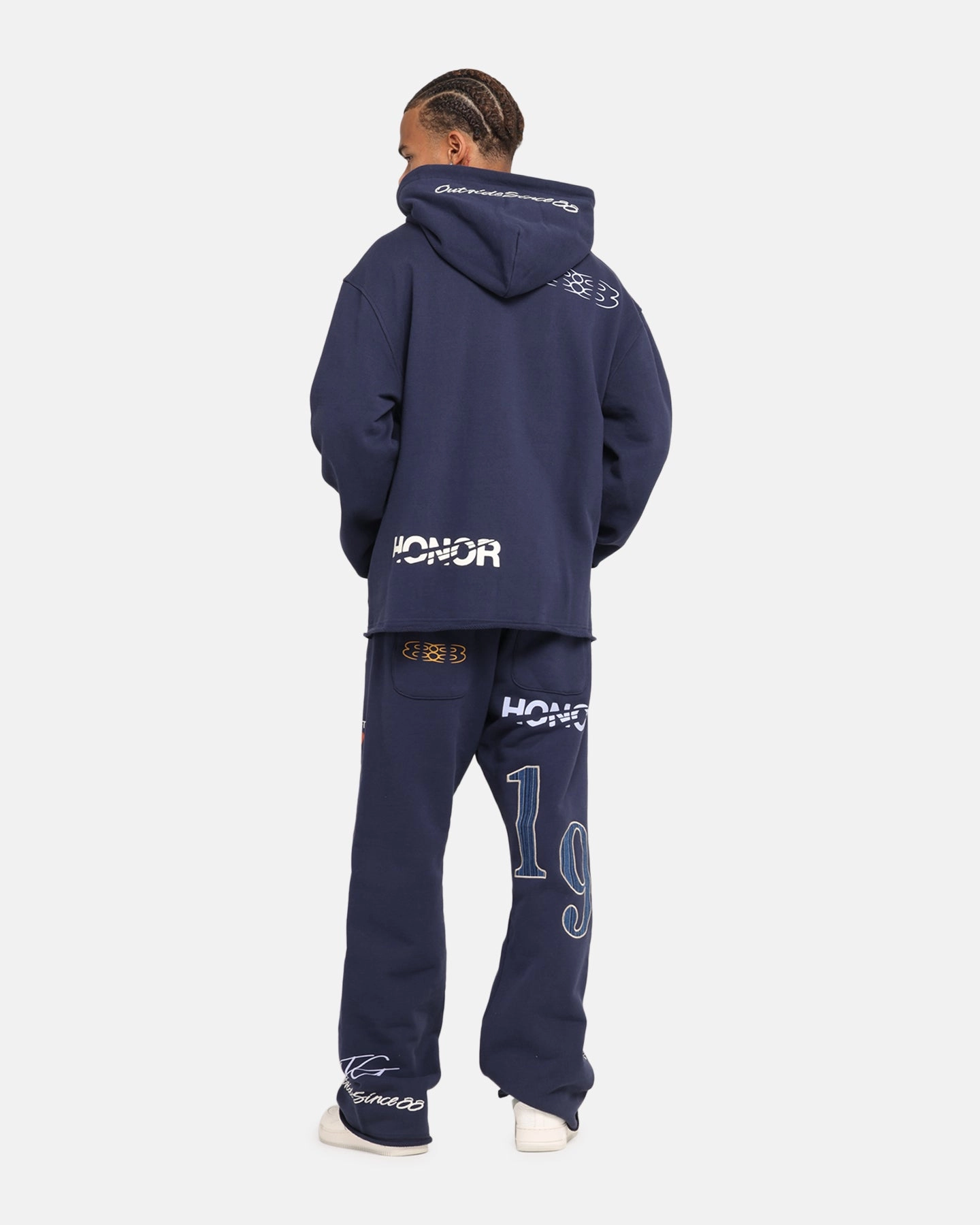 Running wear Monkey like Honor The Gift 1988 Full Zip Hoodie Navy