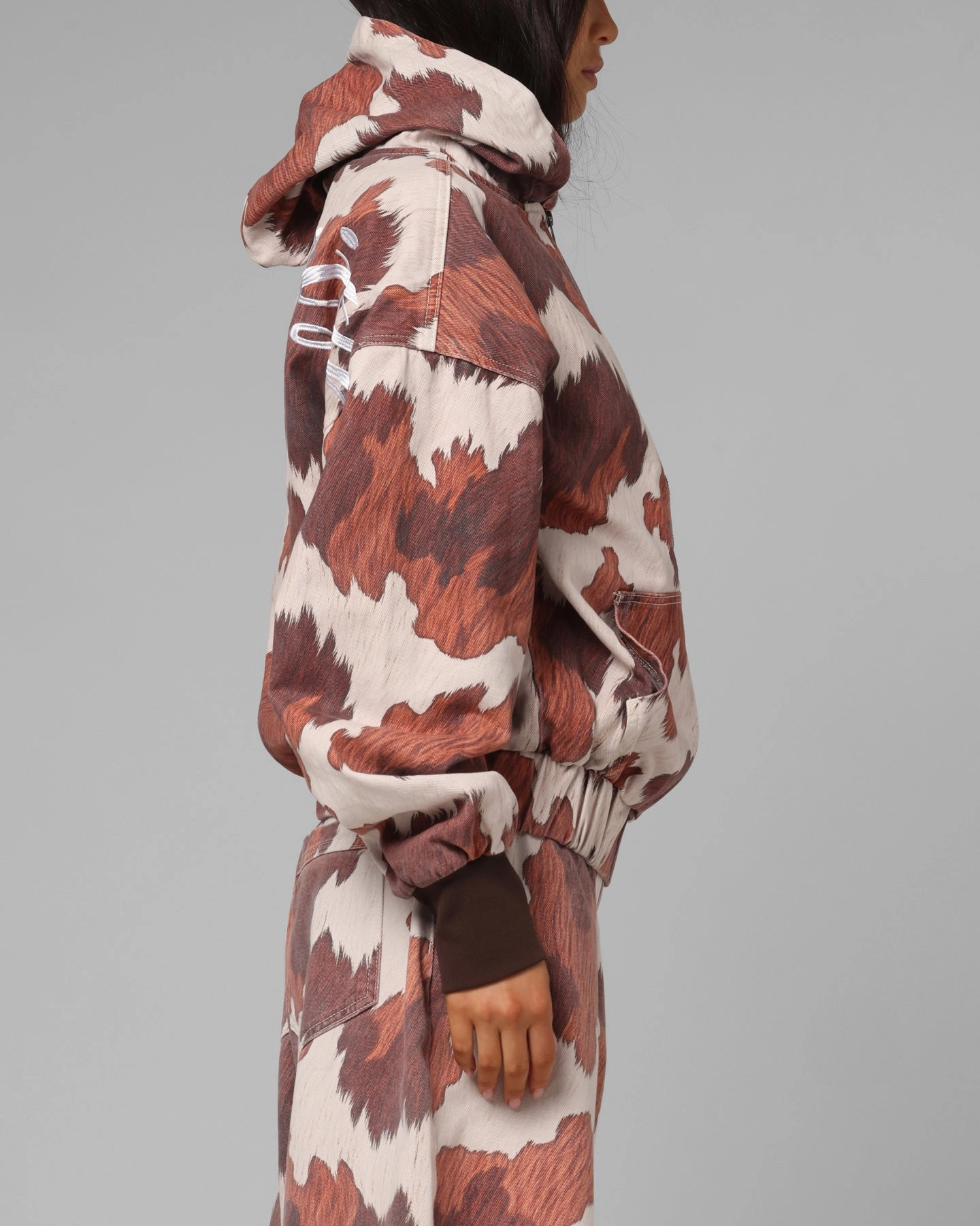 Tapered Silhouette Loiter Hide Zip Jacket Cowhide