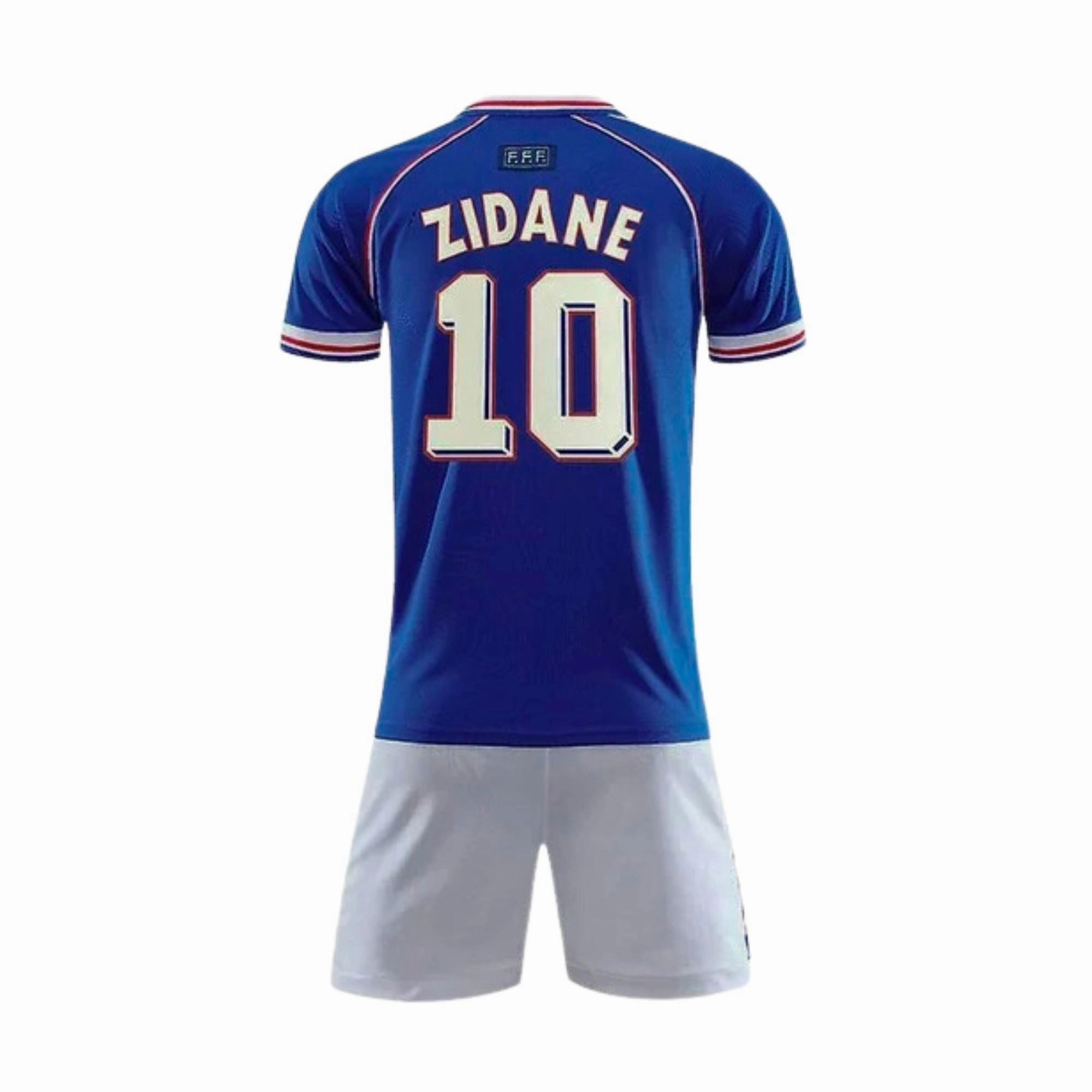 Durable Double Stitched Seams France 98 Kids Retro Zidane 10
