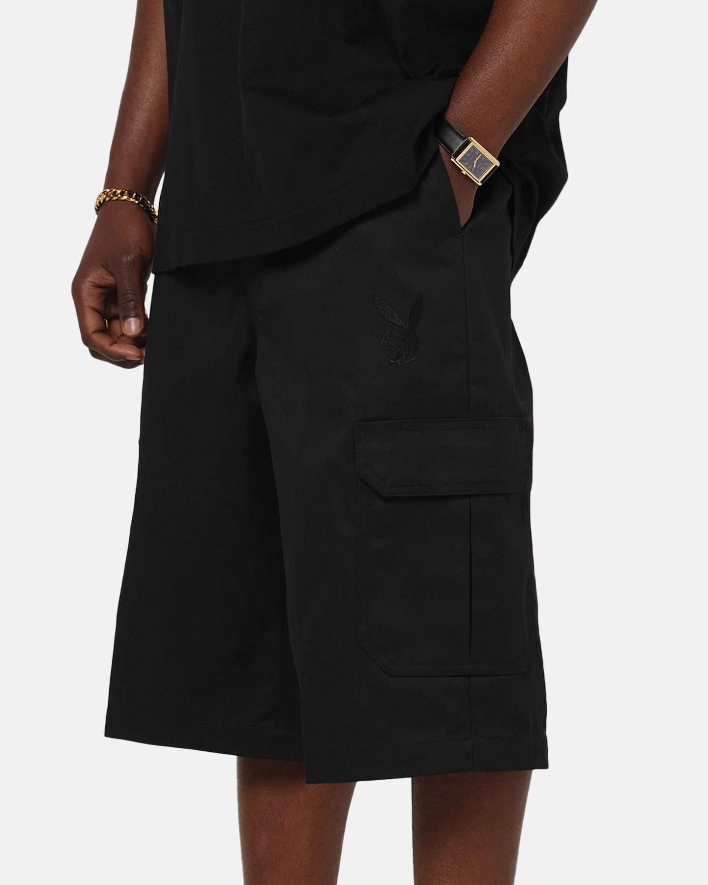 Playboy Bunny Shorts Black Comfortable clothing