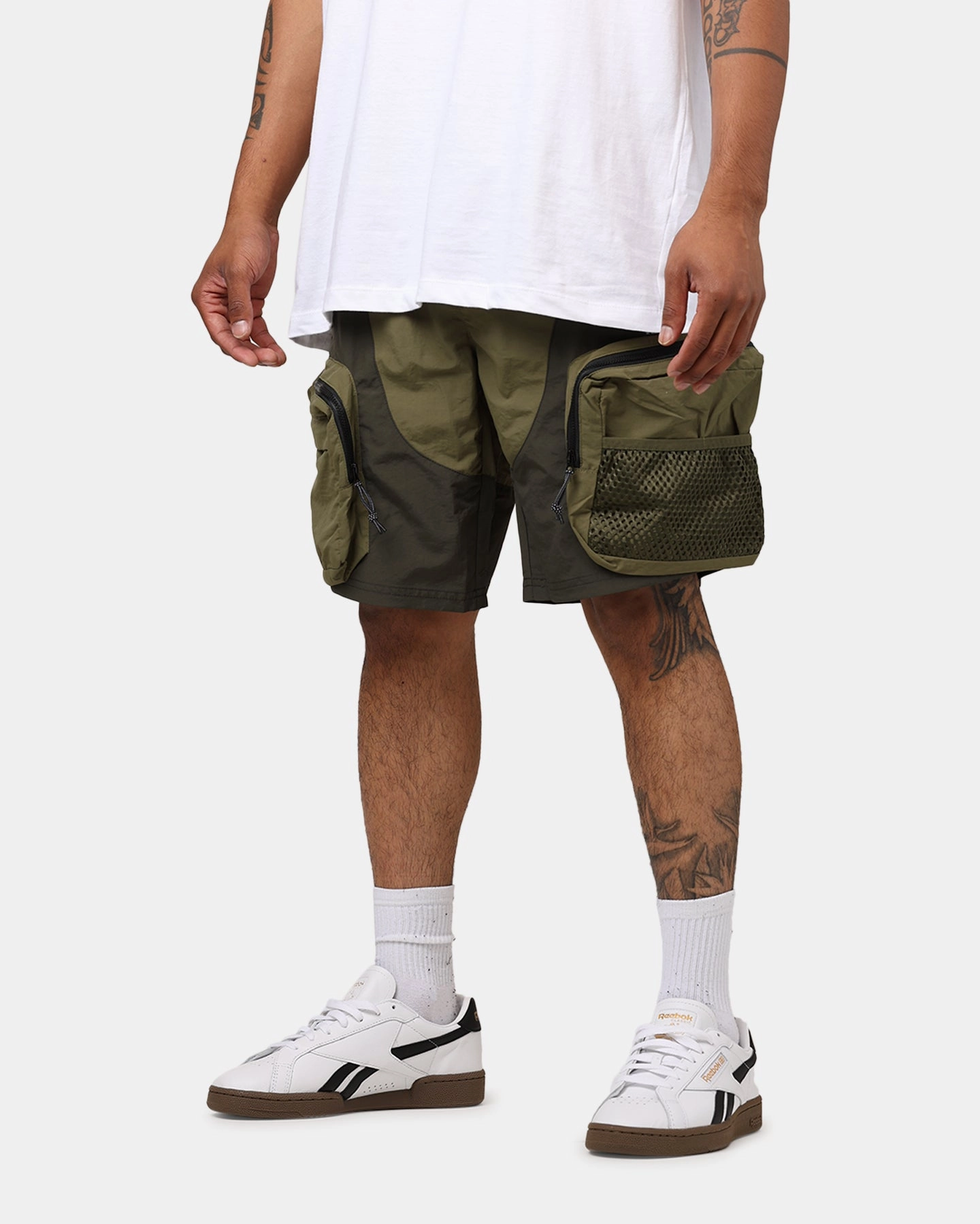 Outdoor Vibe MNML Active Cargo Shorts Olive