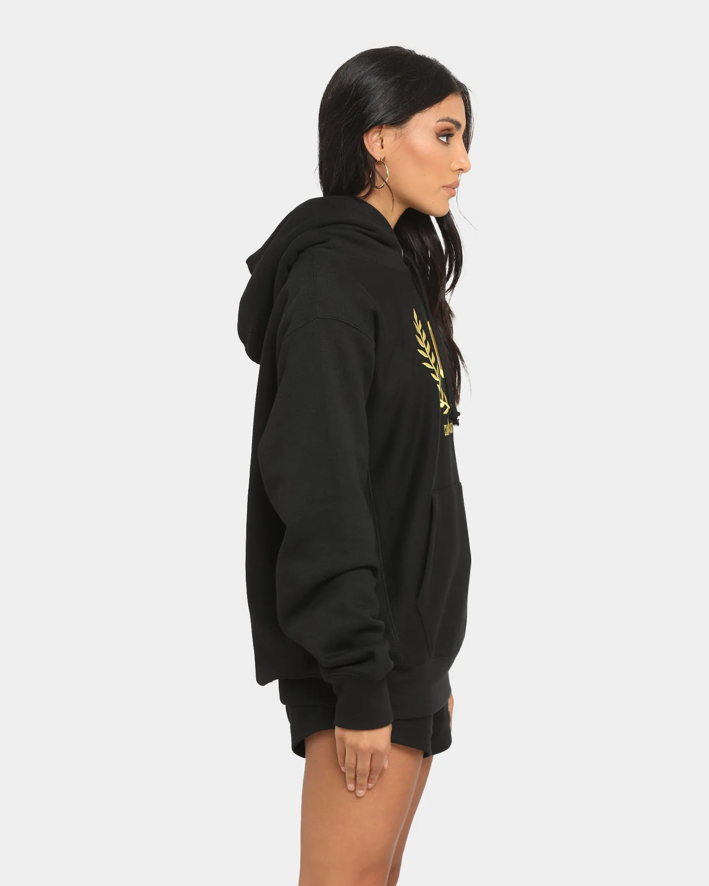 Champion Champion x Culture Kings Rev Weave Hoodie Black/Gold High-Performance Jacket